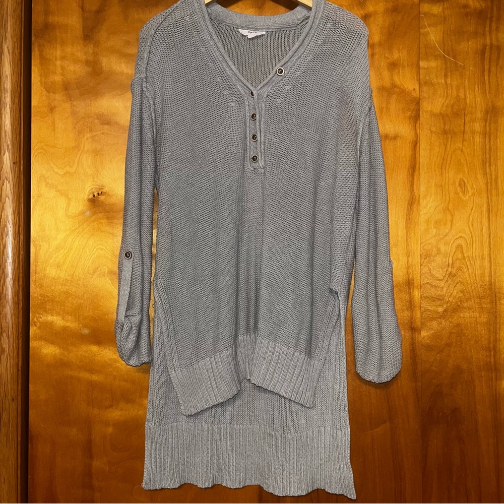 Stylish Gray Knit Sweater